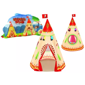 LEAN TOYS Tipi palapinė vaikams sodui