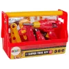 LEAN TOYS Įrankių dėžė su plaktuku ir replėmis Raudona