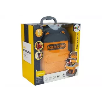 LEAN TOYS Tool Set Backpack Workshop Orange and Grey