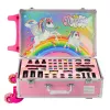 LEAN TOYS Unicorn Pink ratukinis lagaminėlis grožio rinkinys