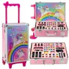 LEAN TOYS Unicorn Pink ratukinis lagaminėlis grožio rinkinys