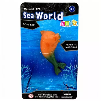 LEAN TOYS Vėplys Guminė Figūrėlė Tamprus Realistiškas Jūrų Žinduolis 13 cm
