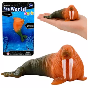 LEAN TOYS Vėplys Guminė Figūrėlė Tamprus Realistiškas Jūrų Žinduolis 13 cm