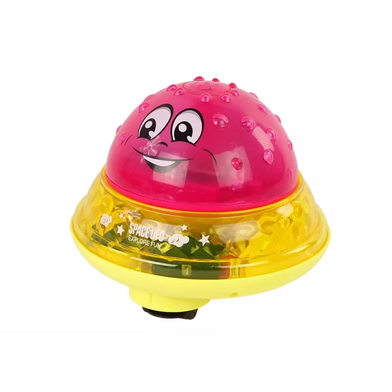 LEAN TOYS Water Ball UFO Diodes Happy Music Pink