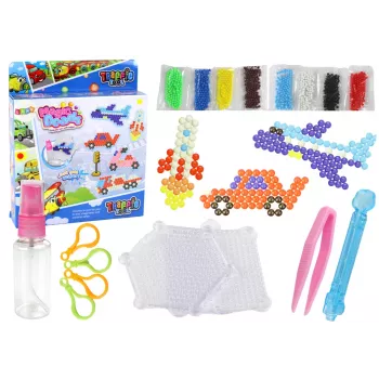 LEAN TOYS Water Beads Set DIY Magic Beads 8 Colors Means of Transportation