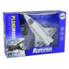 LEAN TOYS White Remote Controlled F-16 Fighter Jet (2,4 GHz, RTF)