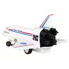 LEAN TOYS White Remote Controlled F-16 Fighter Jet (2,4 GHz, RTF)