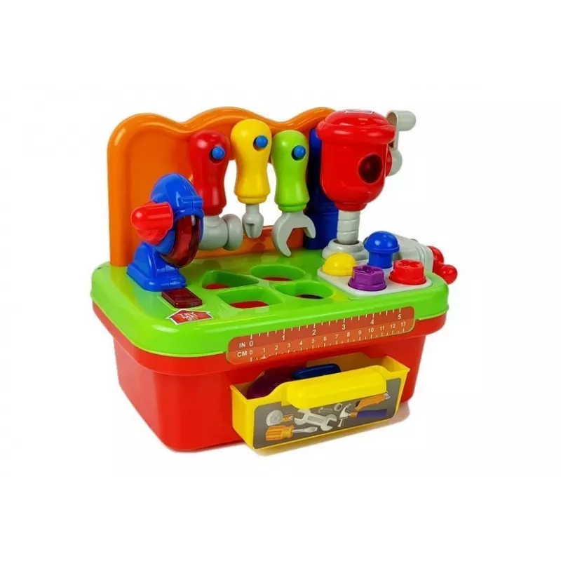LEAN TOYS Workshop For Babies Sorter Tool Set su garsu ir šviesa