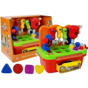 LEAN TOYS Workshop For Babies Sorter Tool Set su garsu ir šviesa