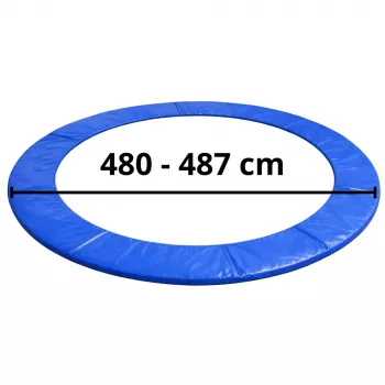 Lean apsauginis spyruoklių užvalkalas mėlynas, tinka 480–487 cm (16 pėdų) apvaliems batutams