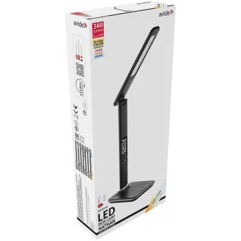 Avide LED stalinė lempa su kalendoriumi, juoda 6W 350lm