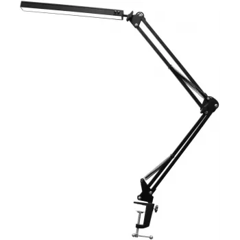 Avide LED stalinė lempa su spaustuku 12W juoda