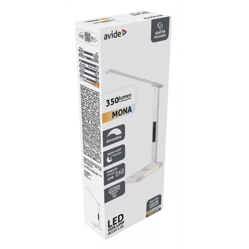 Avide LED stalinis šviestuvas su telefono įkrovikliu 7W 350lm