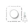 IMP ISR-008-01.M/WM LED šviesos reguliatorius, modernus