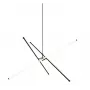 Tanger Pendant LED šviestuvas, 90 cm, juodas