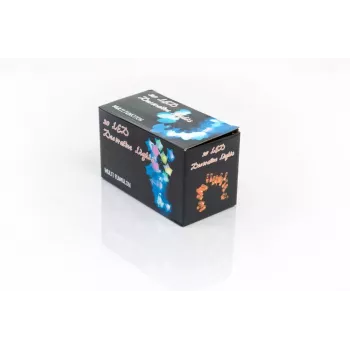LED girlianda su varpeliais, 20 šiltų baltų LED, 2,5 m, baterijomis, auksinė