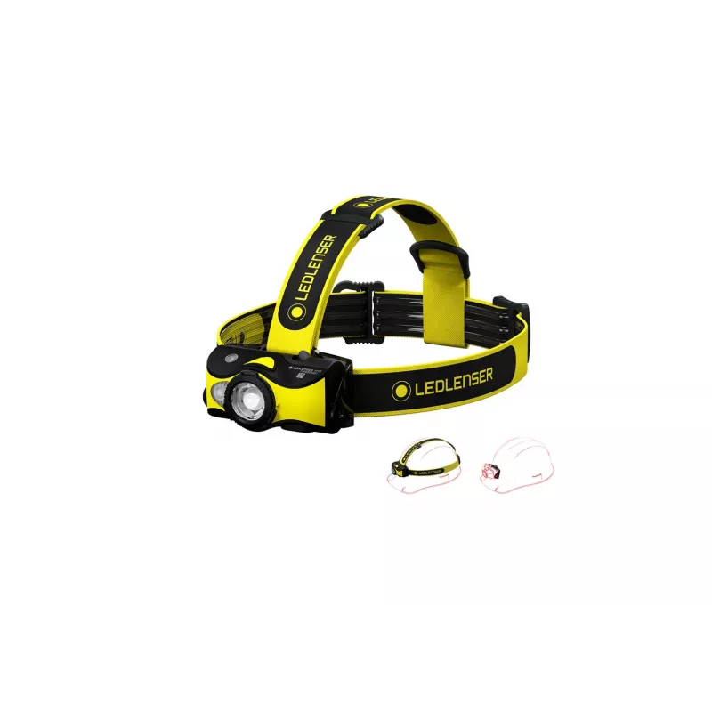 Ledlenser iH9R Įkraunamas LED Šviesos Šaltinis Galvai, Juoda/Geltona, 600 lm, IP54