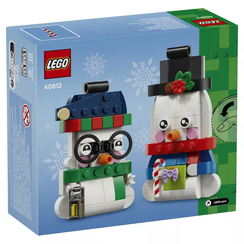 LEGO 40812 Sezoniniai Sniego Seniai Kalėdų Dekoro Konstruktorius (153 detalės) | ITwork.lt