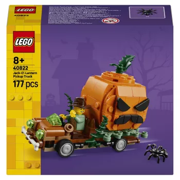 LEGO 40822 Moliūgų pikapas – statybų rinkinys, 200 dalių, Kaliausės minifigūrėlė, Helovino dekoras