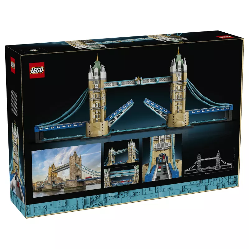 LEGO Architecture 21067 Tower Bridge statybinis rinkinys (1176 detalių) – ikoniškas Londono orientyras