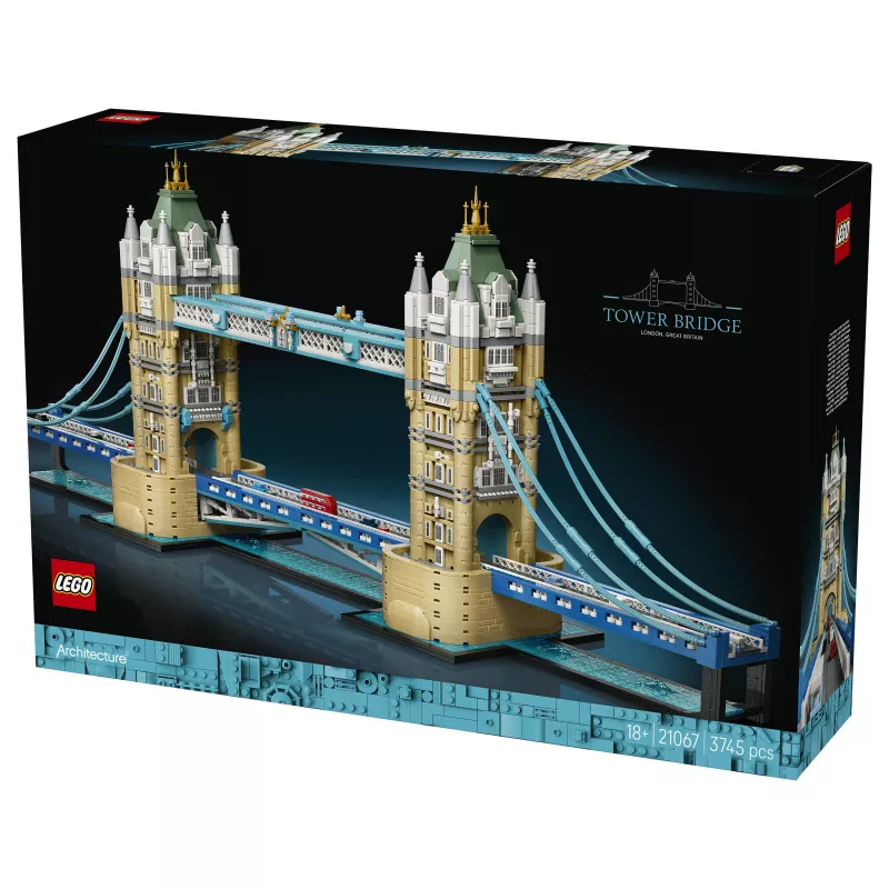LEGO Architecture 21067 Tower Bridge statybinis rinkinys (1176 detalių) – ikoniškas Londono orientyras
