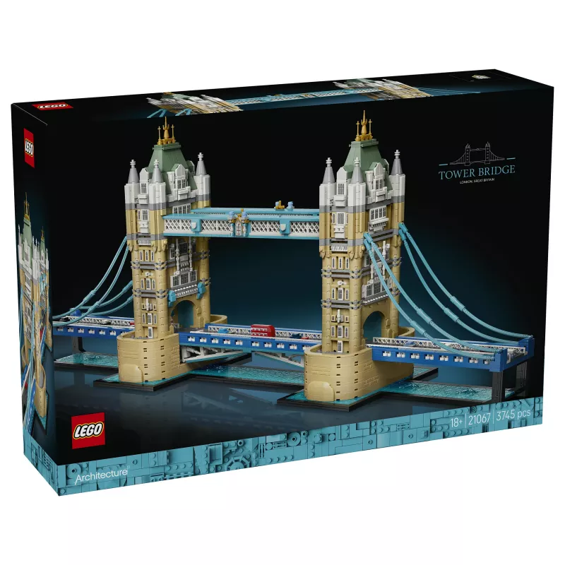 LEGO Architecture 21067 Tower Bridge statybinis rinkinys (1176 detalių) – ikoniškas Londono orientyras