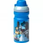 LEGO City gertuvės butelis 390 ml mėlynas su minkštu silikoniniu snapeliu ir permatomu dangteliu, PP/Silicone, 1 vnt. (40561735)