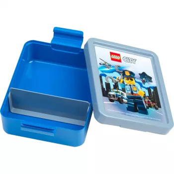 LEGO CITY Pietų Dėžutė Mėlyna Polipropilenas su Emotikonų Grafika 40521735
