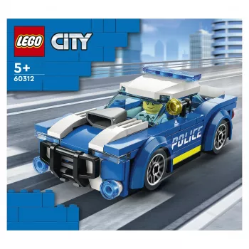 LEGO City Policijos Automobilis 60312 Konstruktorius su Minifigūrėle ir Kelių Kūgiu (94 Dalys, Nuo 5 Metų)