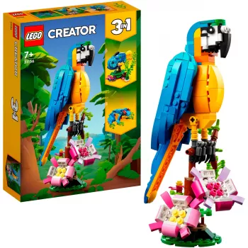 LEGO Creator Laukiniai gyvūnai 3-in-1 konstravimo kaladėlių rinkinys (1171 vnt.)