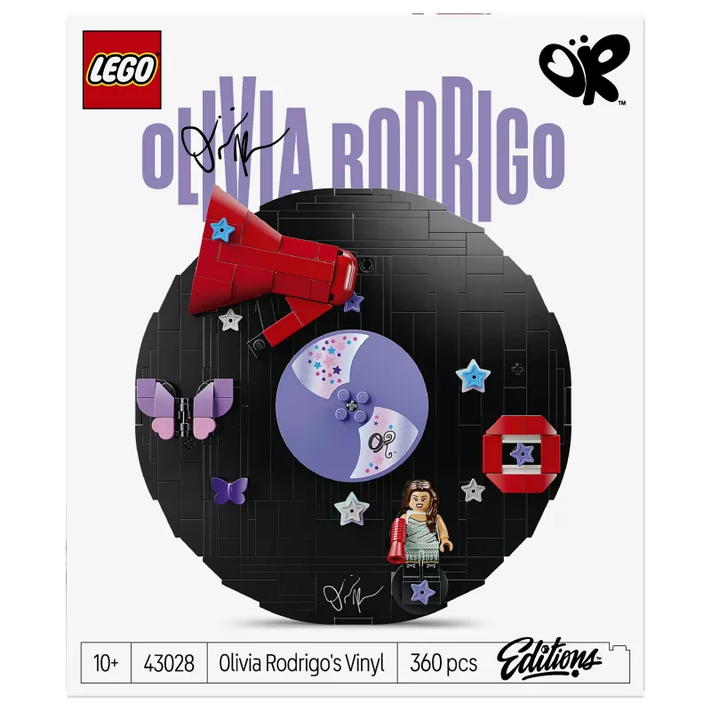 LEGO DOTS 43028 Olivia Rodrigo plokštelė – kūrybos rinkinys