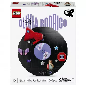LEGO DOTS 43028 Olivia Rodrigo plokštelė – kūrybos rinkinys