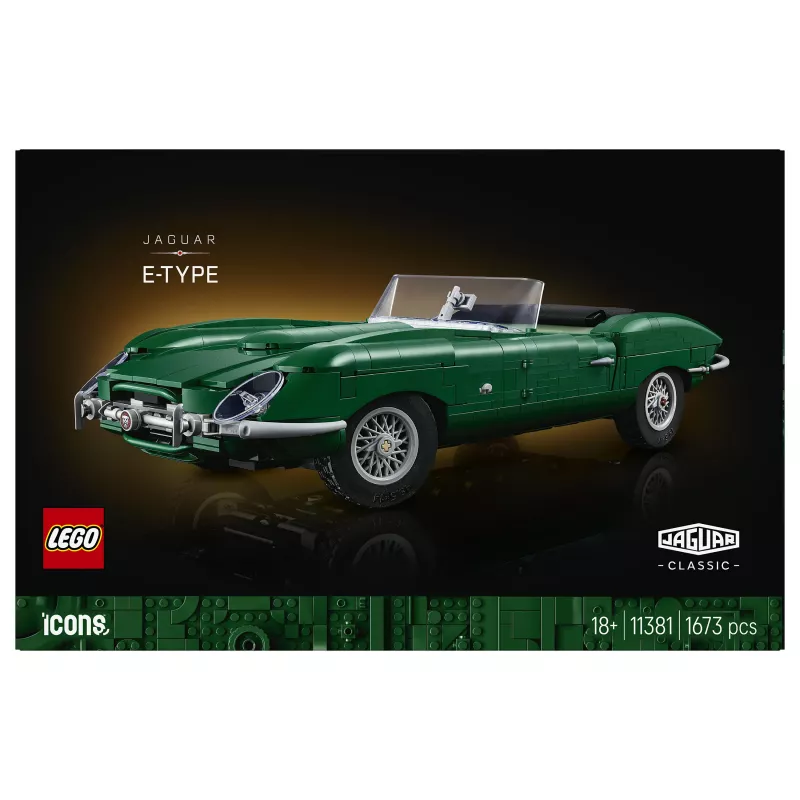 LEGO Icons 11381 Jaguar E-Type konstravimo rinkinys (1458 detalės)