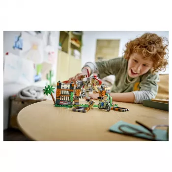 LEGO Jurassic World 77982 Spinosaurus Dinosaur Escape – statybinis rinkinys su Owen Grady ir Claire Dearing minifigūrėlėmis (248 dalys)