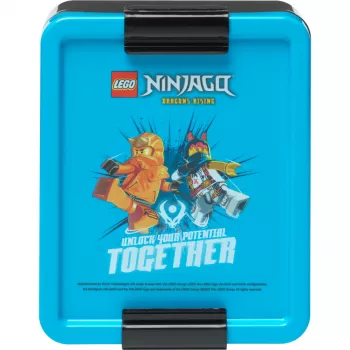 LEGO Lunch Box Ninjago Mėlyna/Juoda PP su Emotikonų Grafika 1.2L