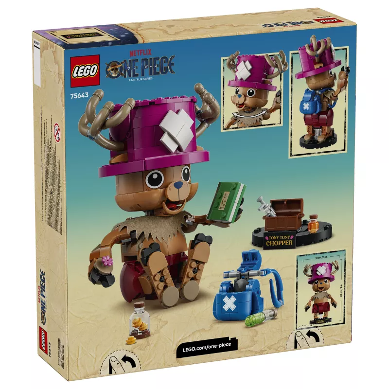 LEGO One Piece 75643 Tony Tony Chopper Konstrukcinis Rinkinys (250 dalių)