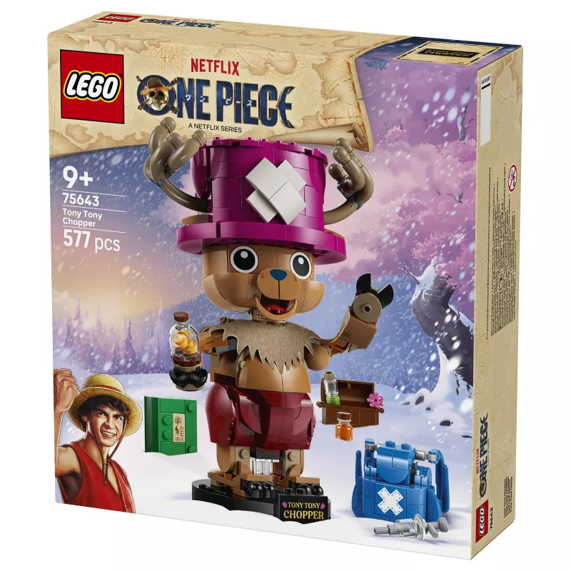 LEGO One Piece 75643 Tony Tony Chopper Konstrukcinis Rinkinys (250 dalių)