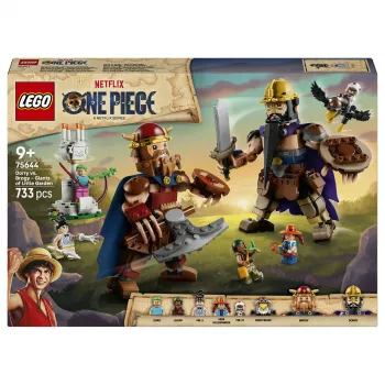 LEGO One Piece 75644 Dorry vs. Brogy – Milžinų dvikova Mažajame sode (1500 detalių, 3 minifigūrėlės, 10+)