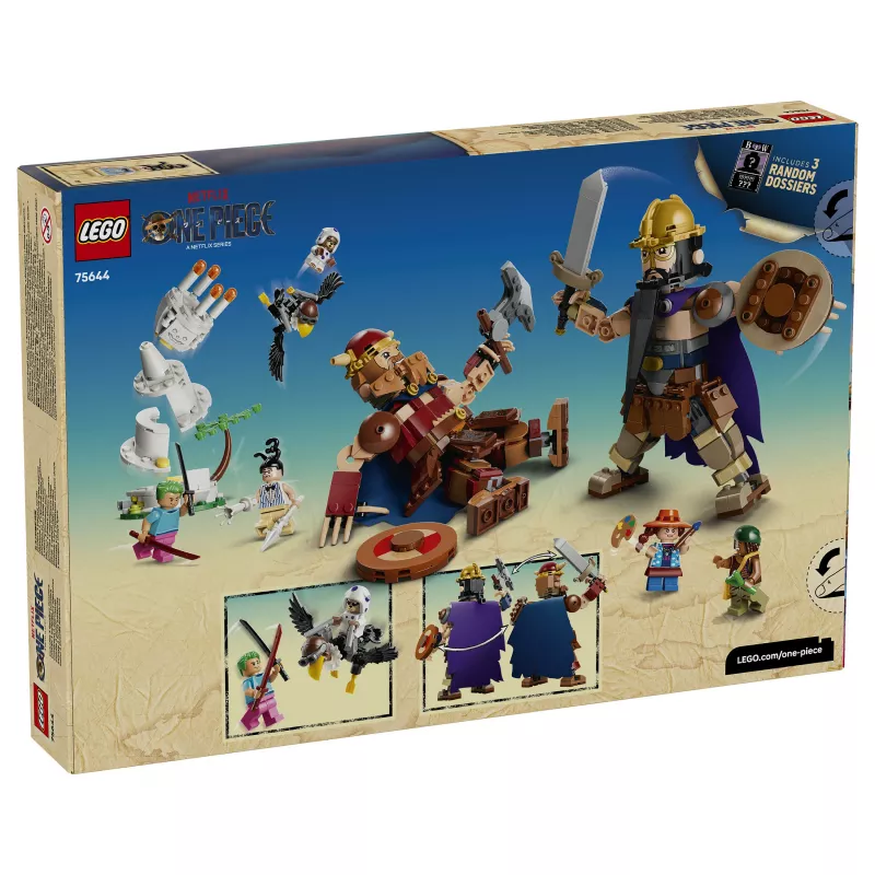 LEGO One Piece 75644 Dorry vs. Brogy – Milžinų dvikova Mažajame sode (1500 detalių, 3 minifigūrėlės, 10+)