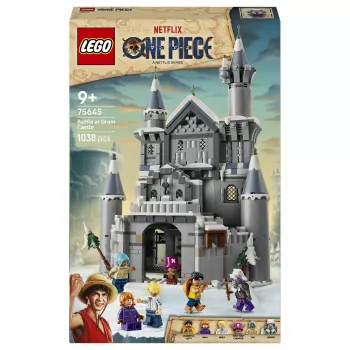 LEGO One Piece 75645 Mūšis prie Būgno pilies statybų rinkinys (1250 dalių, 7 minifigūrėlės)