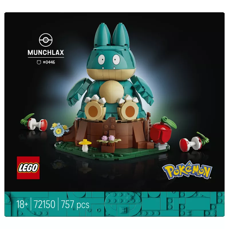 LEGO Pokémon 72150 Munchlax Statybinė Figūrėlė (823 dalys, nuo 10 metų)