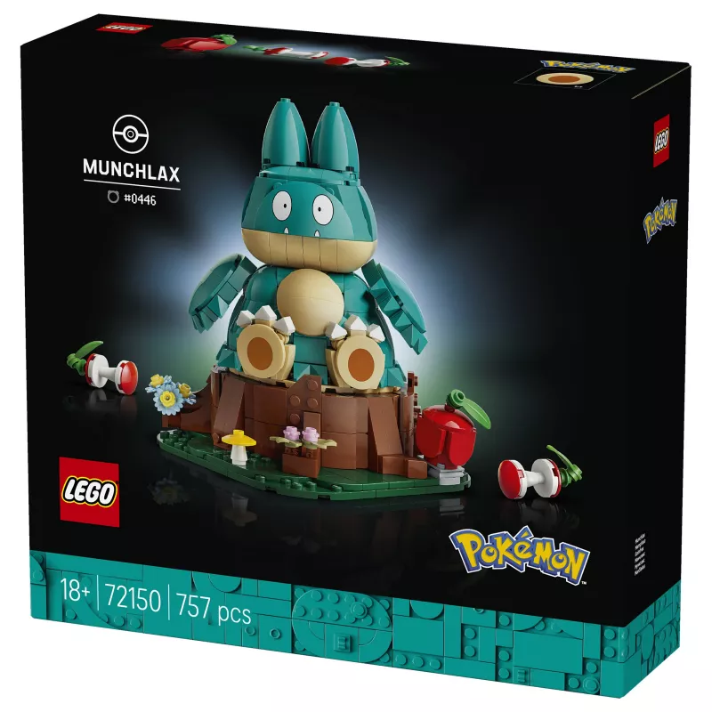 LEGO Pokémon 72150 Munchlax Statybinė Figūrėlė (823 dalys, nuo 10 metų)