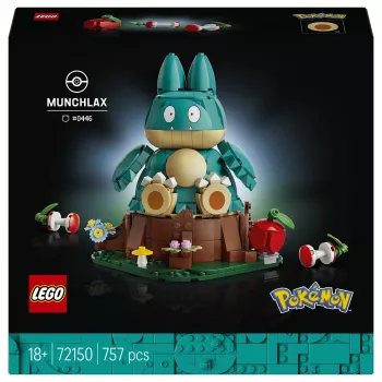 LEGO Pokémon 72150 Munchlax Statybinė Figūrėlė (823 dalys, nuo 10 metų)