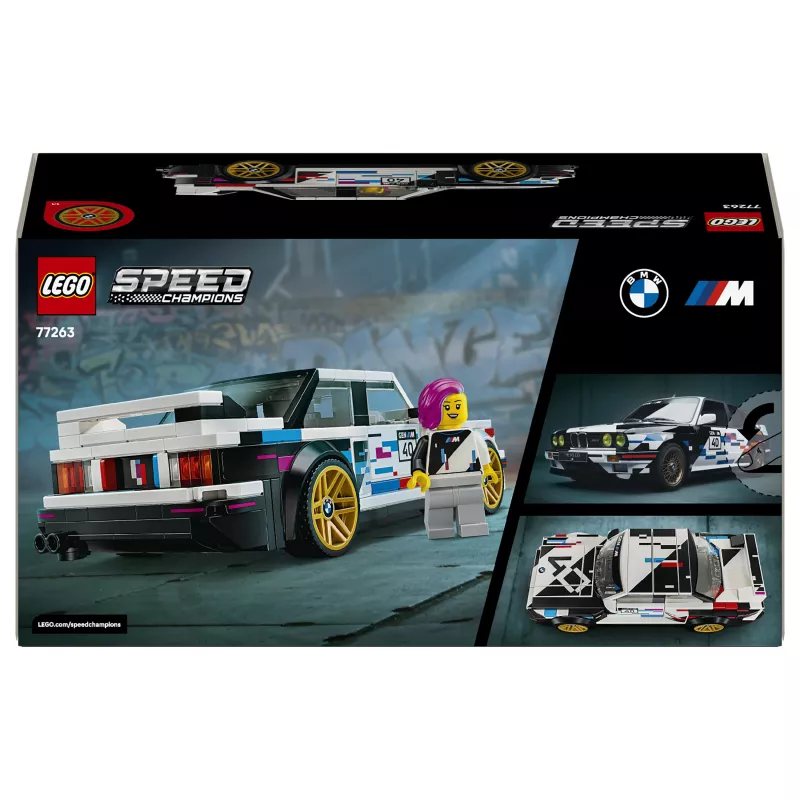 LEGO Speed Champions 77263 BMW M3 (E30) lenktyninio automobilio konstravimo rinkinys