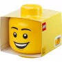 LEGO Storage Head Happy Boy Didelis Geltonas 8.5L Polipropileno Minifigūrėlės Galvos Laikymo Dėžė (40320820)