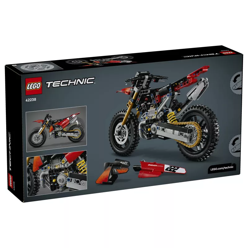 LEGO Technic 42238 Ducati Desmo450 MX Factory motociklas