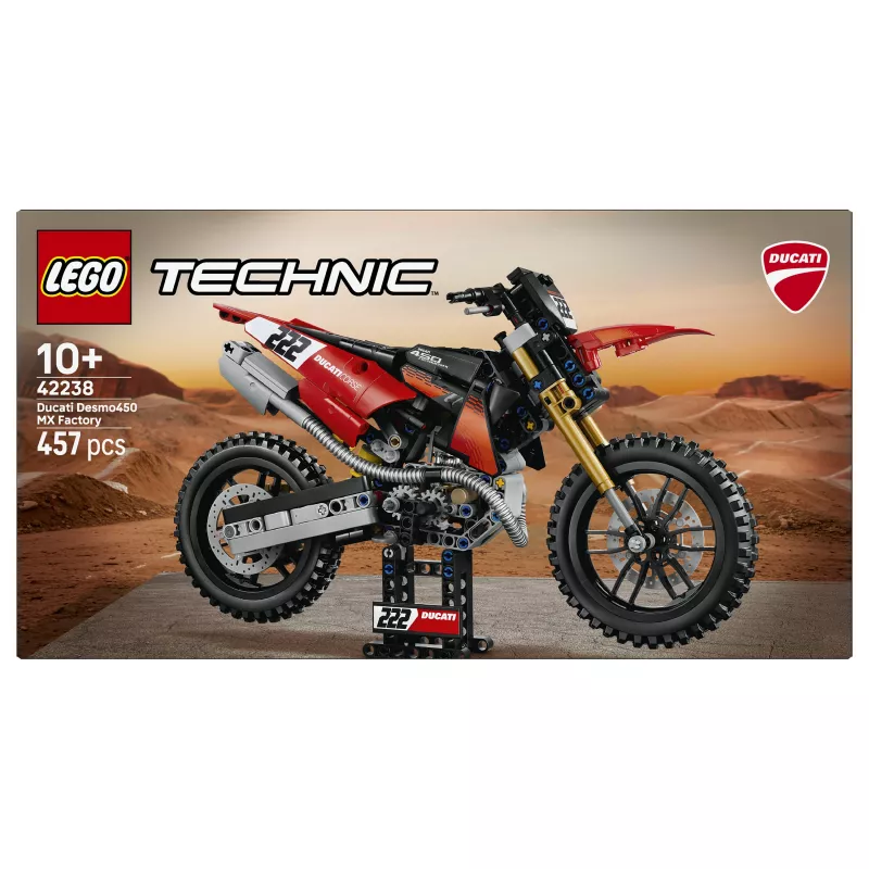 LEGO Technic 42238 Ducati Desmo450 MX Factory motociklas