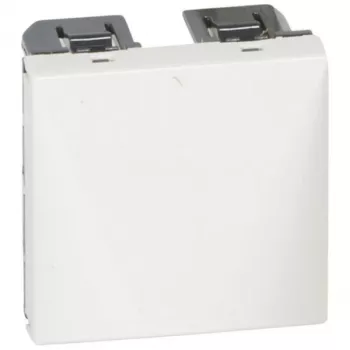 Legrand Valena Life kabelių išleidimo lizdas 2 modulių baltas su tempimo reljefu - 077550