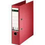 LEITZ 180° svirtinė archyvavimo byla A4 80 mm raudona kartoninė su popieriaus apdaila 1007-00-25