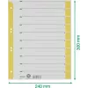LEITZ A4 skiriamieji lapai geltoni 160 gsm, 25 vnt. pakelis 16523015